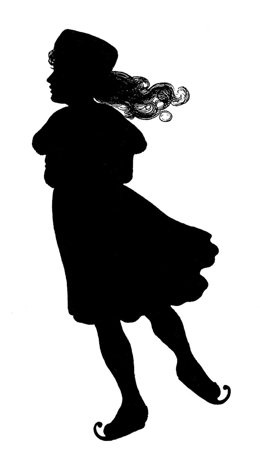 clip art girl silhouette - photo #4