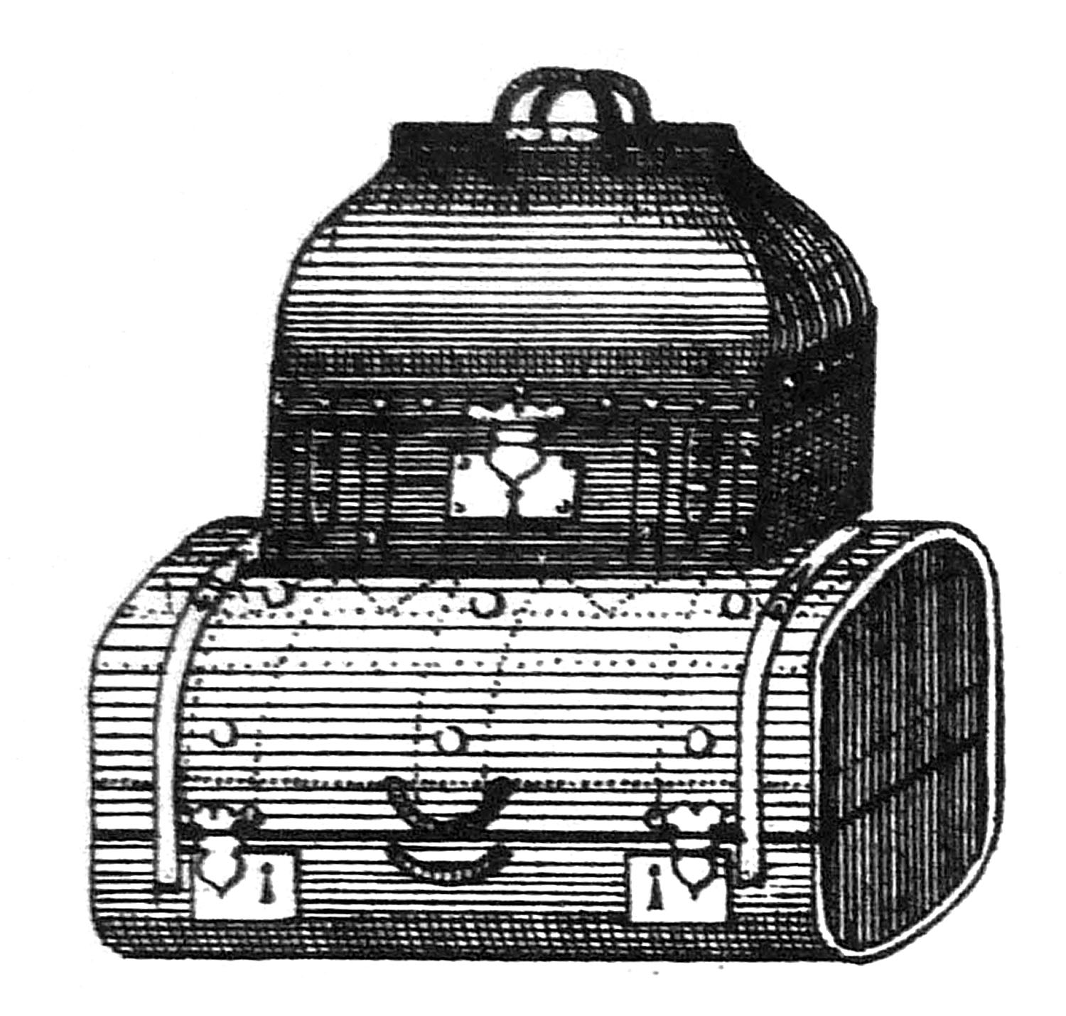 vintage luggage clipart - photo #1