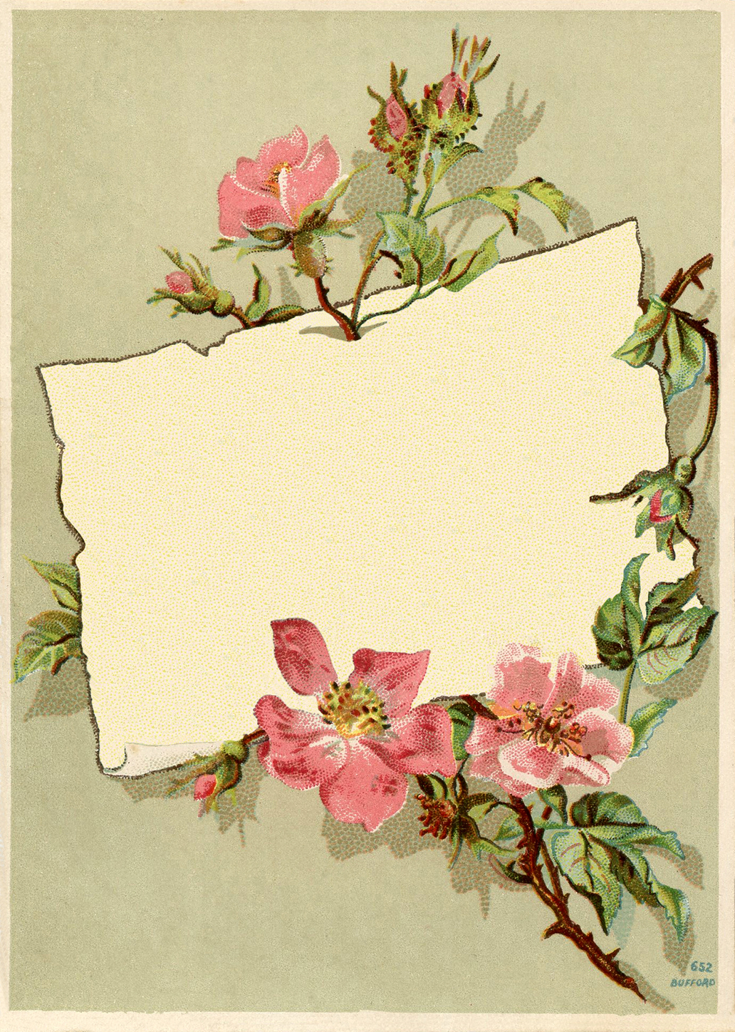 Vintage Rose Frame Images - The Graphics Fairy