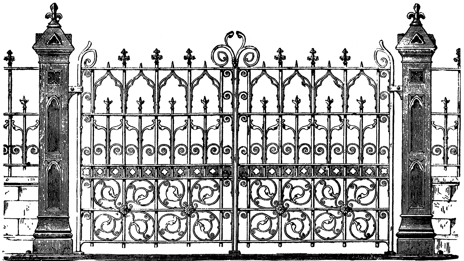 iron gate clip art free - photo #37