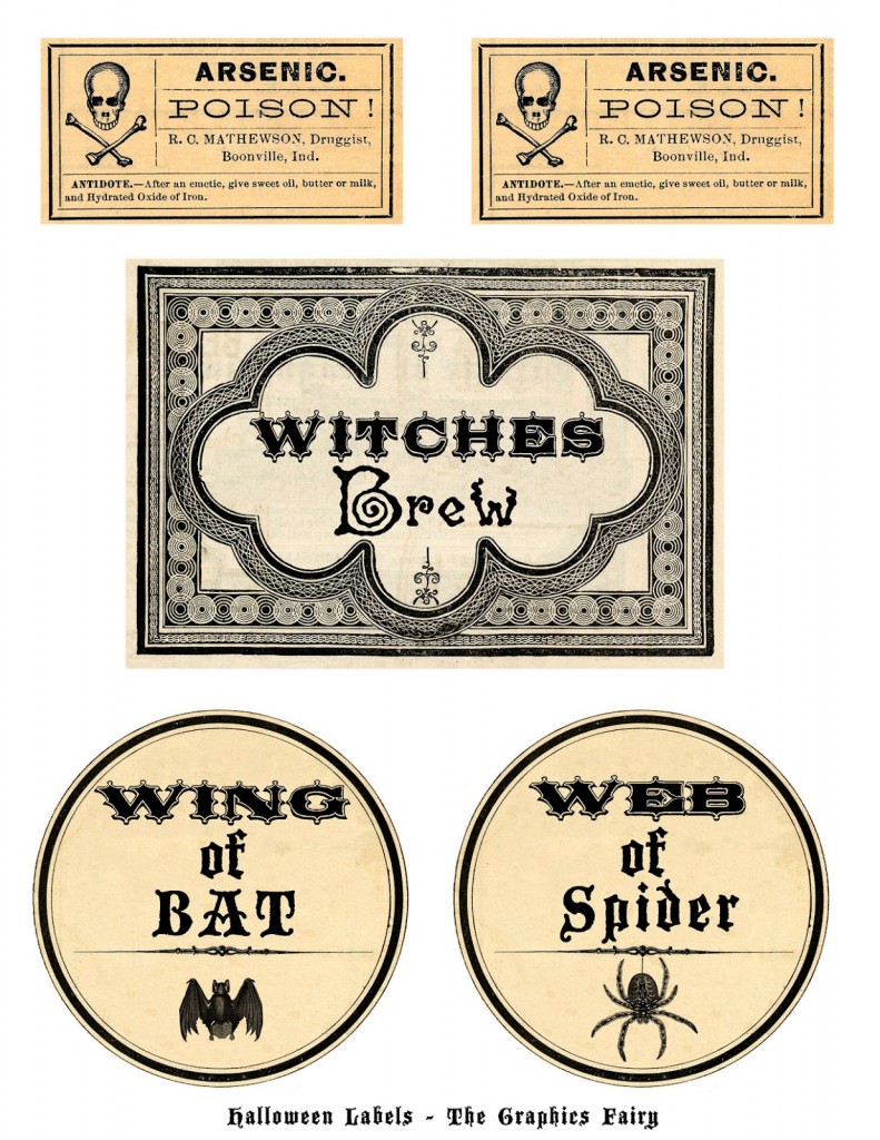 Free Printable Halloween Labels