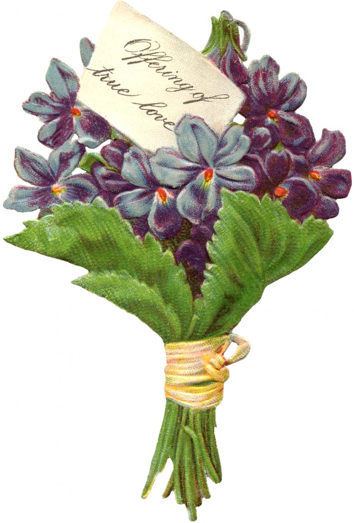 Free Victorian Image Violets