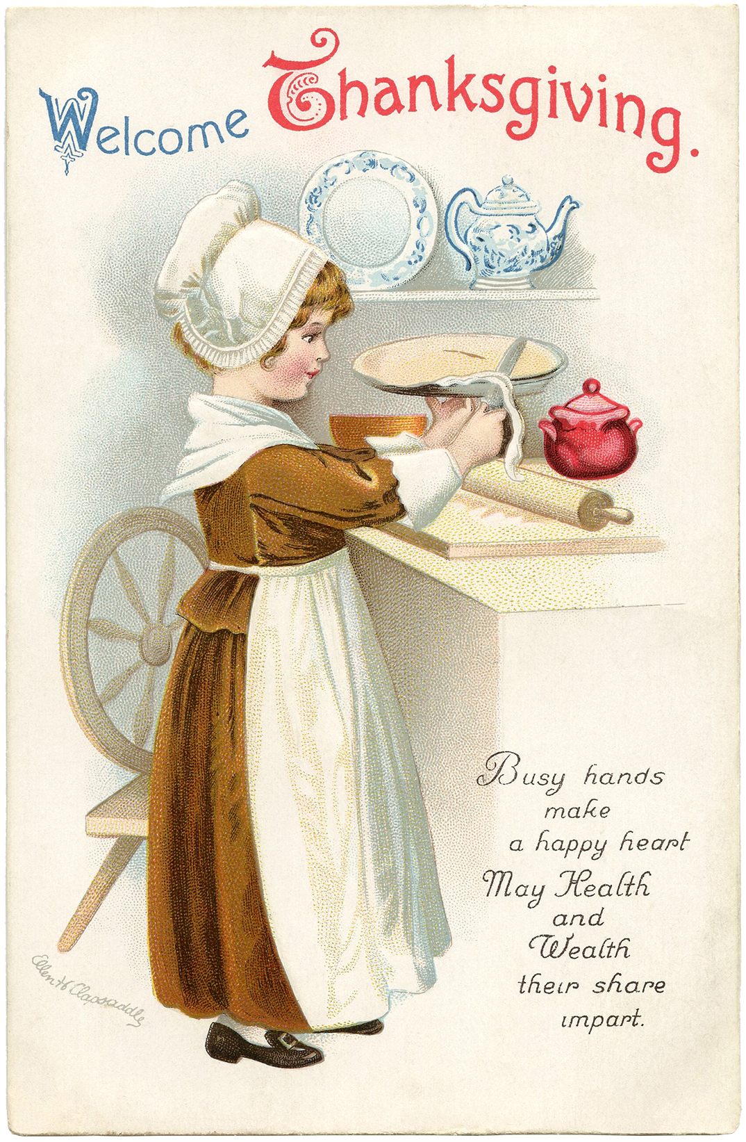 vintage clip art thanksgiving - photo #1