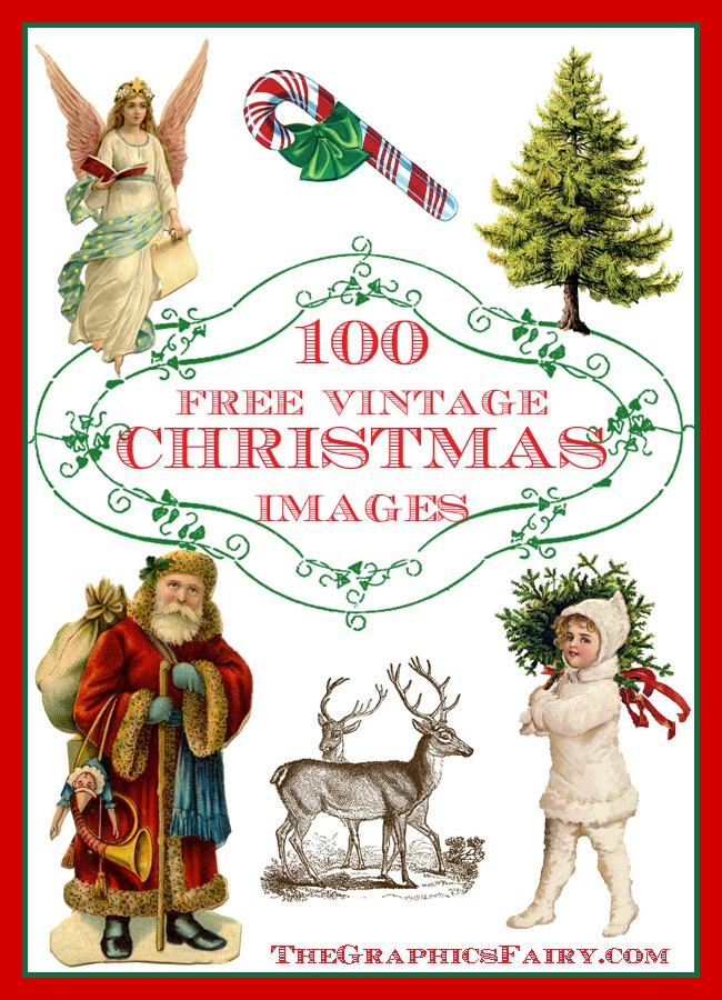 Vintage Christmas Lady Photo! - The Graphics Fairy