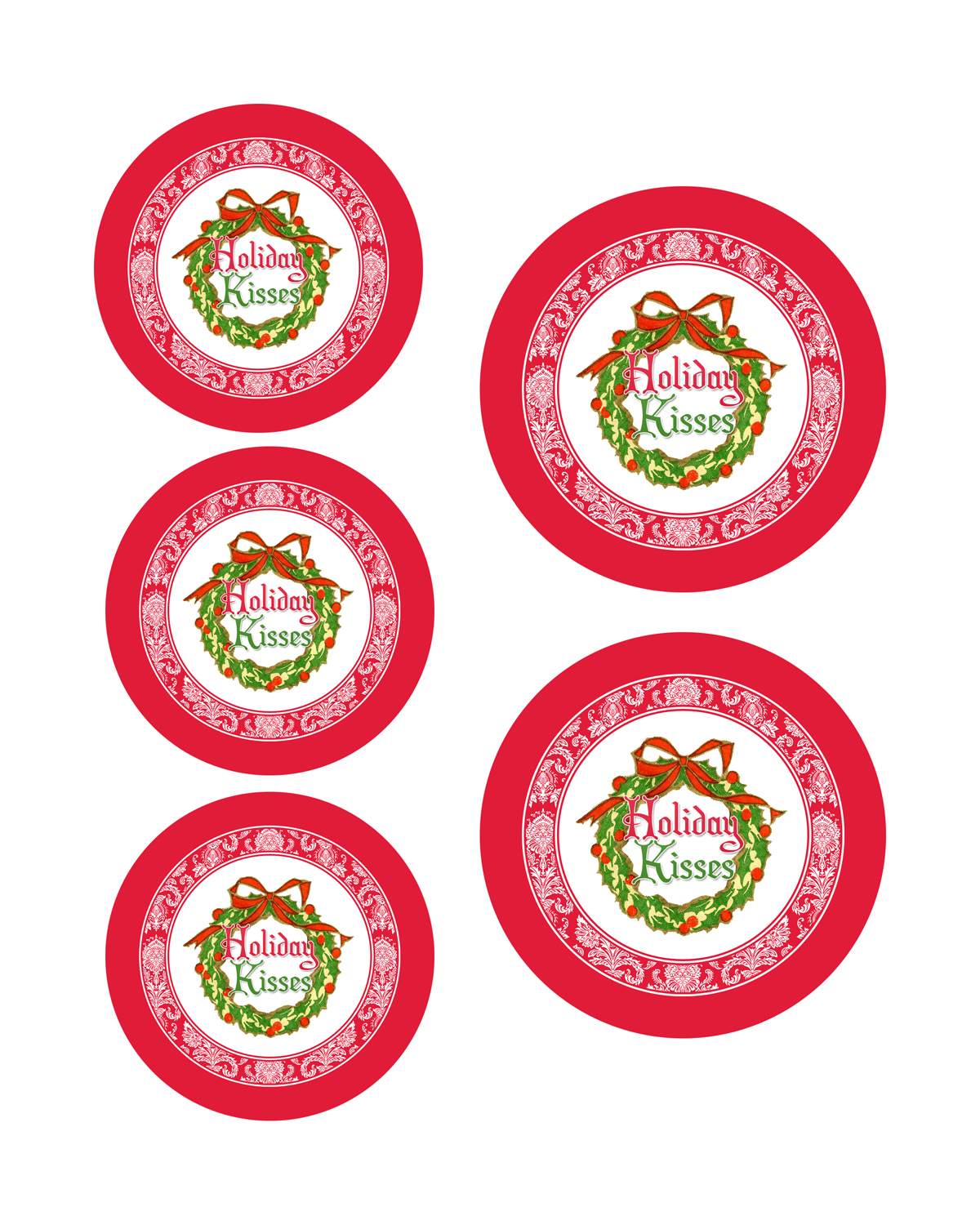 Printable Candy Jar Labels for the Holidays - The Graphics Fairy