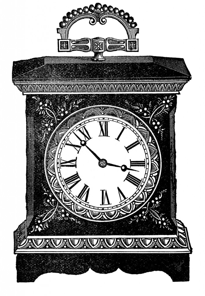 free clip art antique clock - photo #47