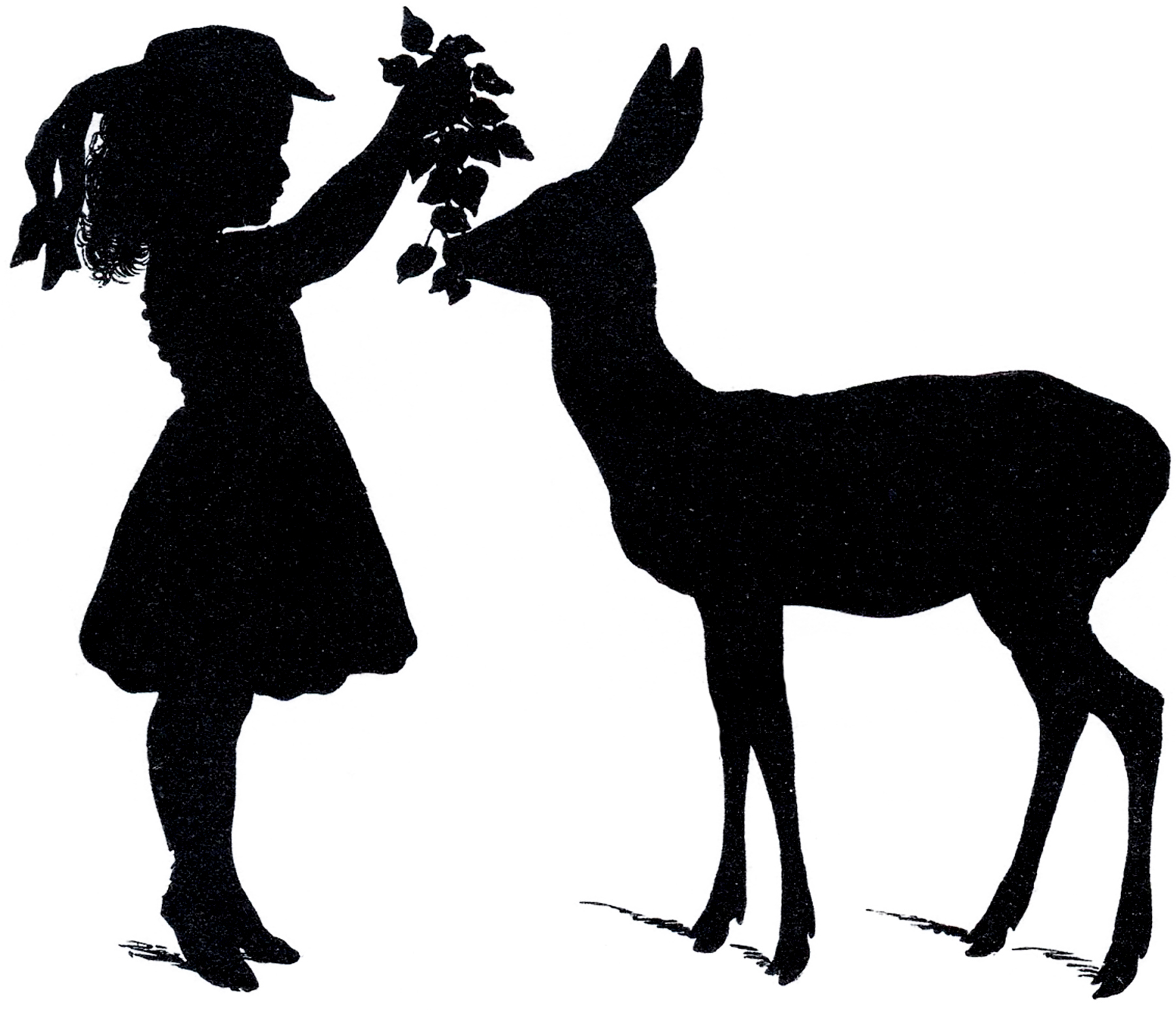 free little girl silhouette clip art - photo #4
