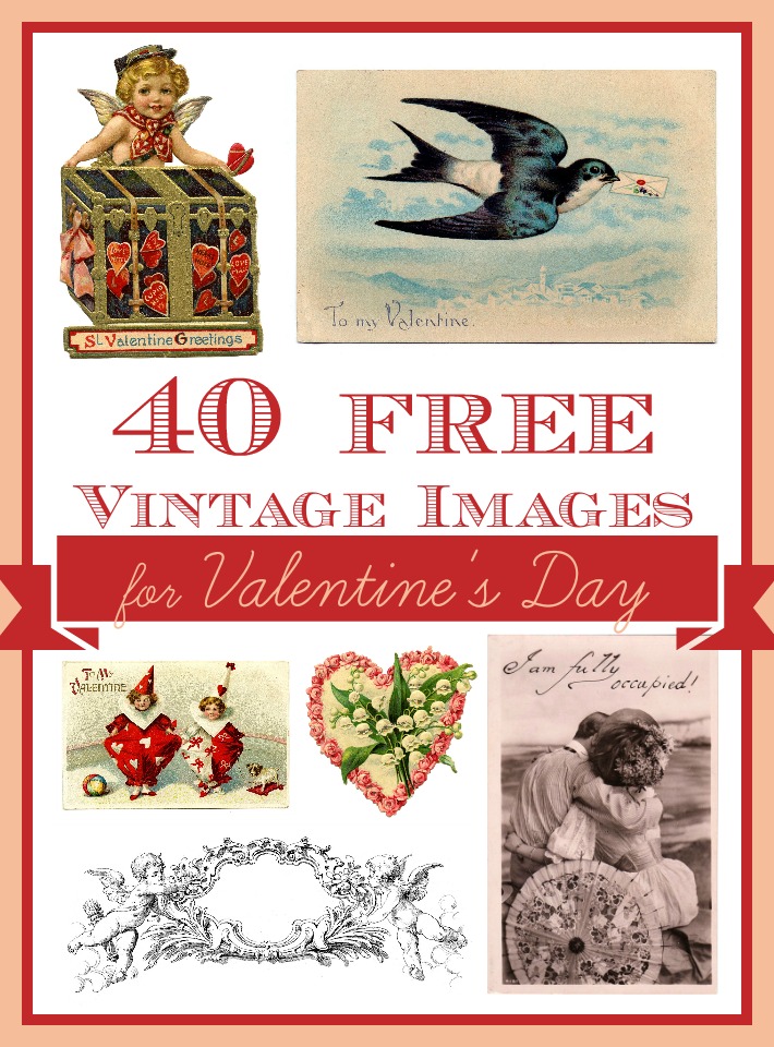 free vintage valentines day clipart - photo #32