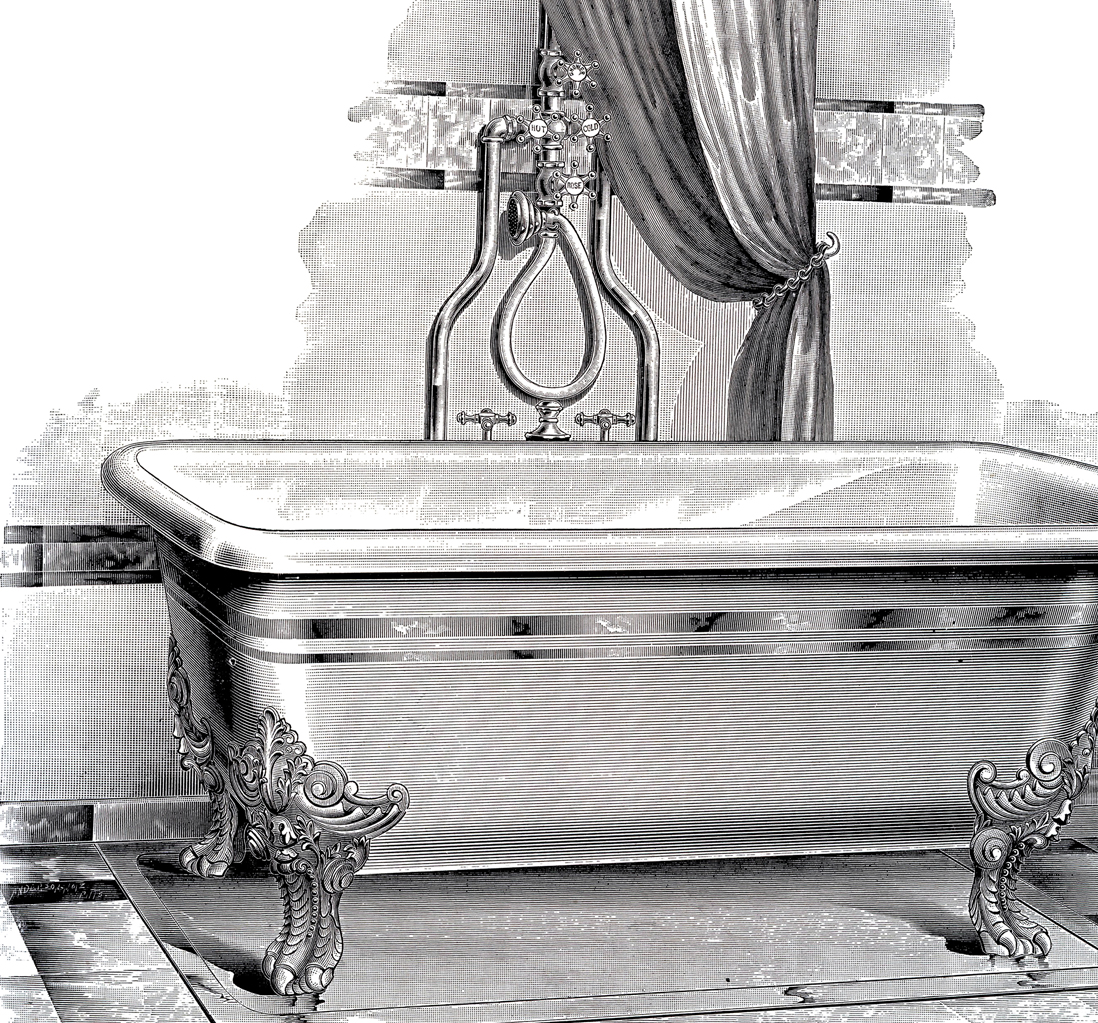 Antique Bathtub Picture Free Printable The Graphics Fairy