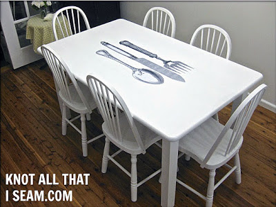 Cutlery Transfer Table with Chairs