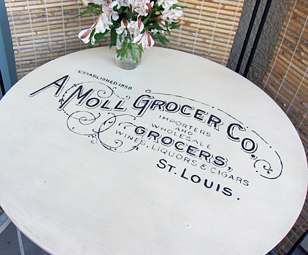 Painted Country Grocer Table DIY