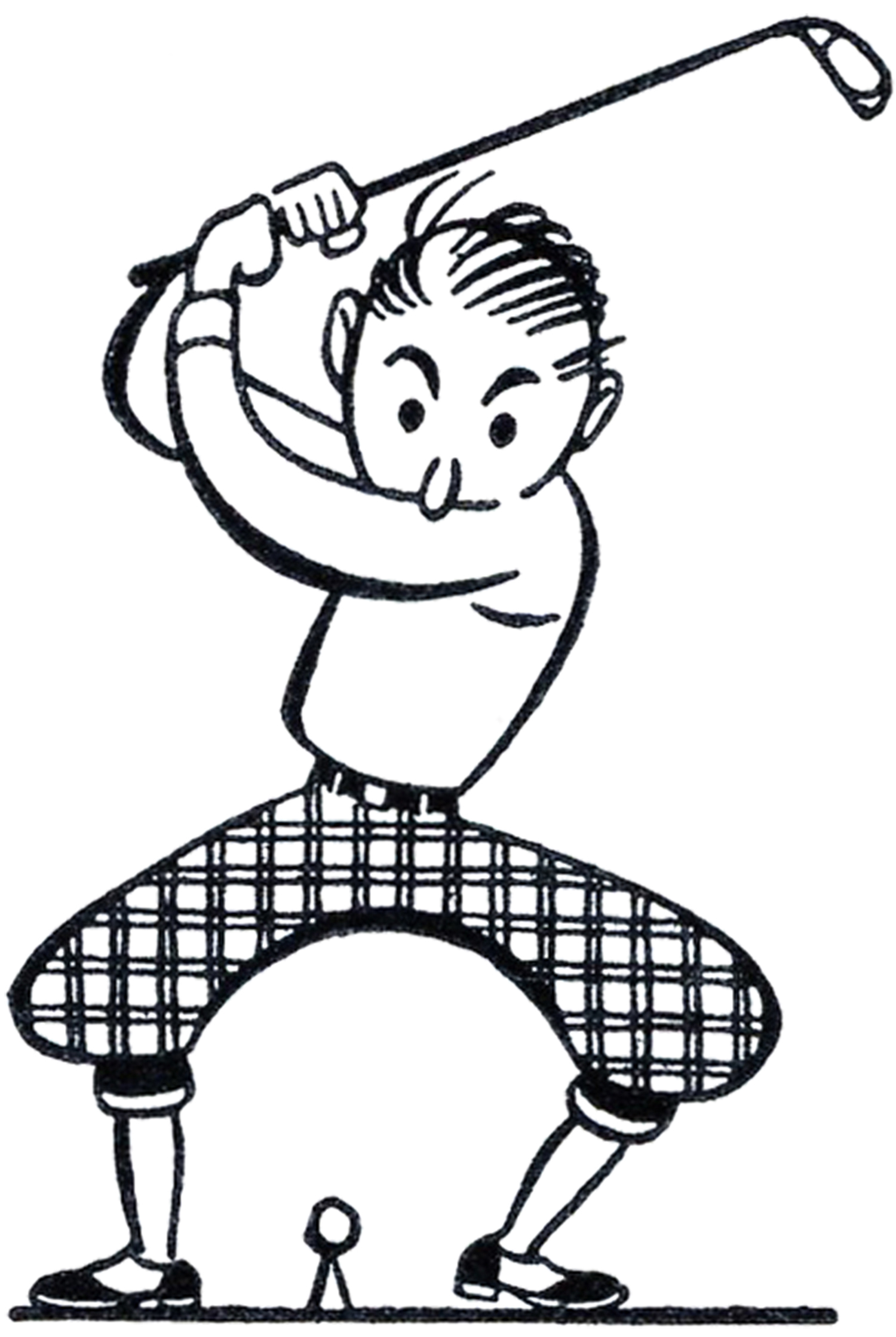 free vintage golf clip art - photo #3