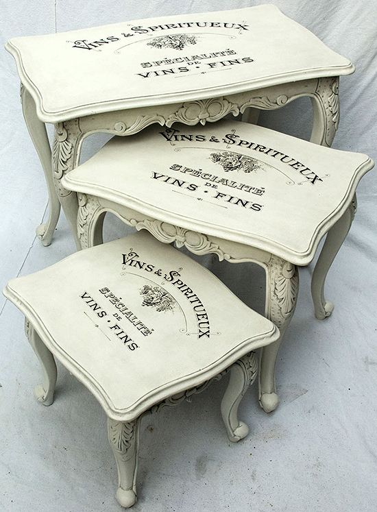 Painted transfer furniture projects