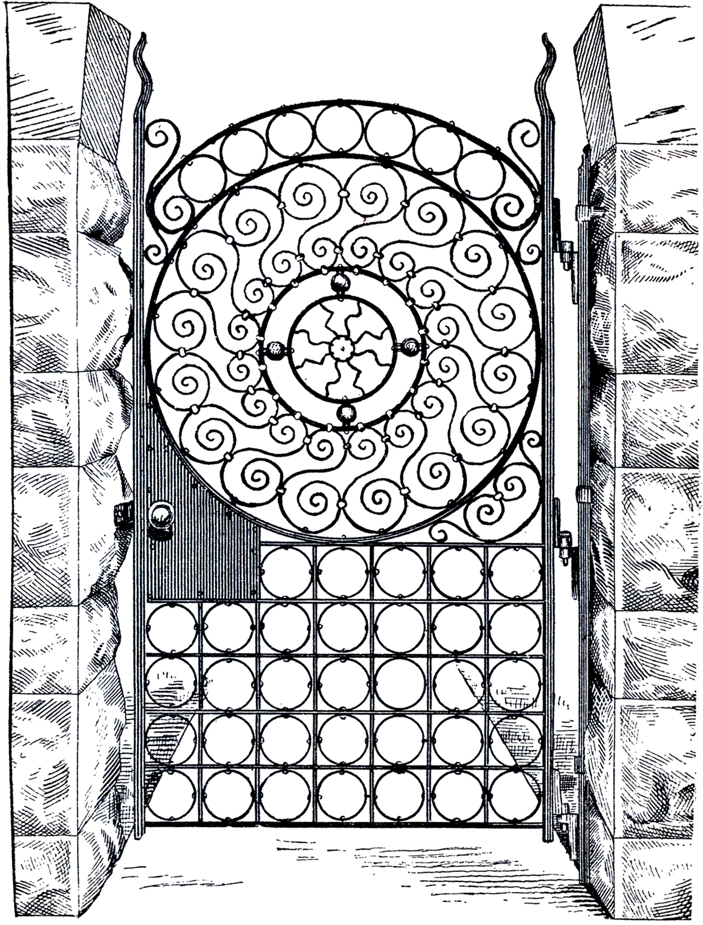 iron gate clip art free - photo #48