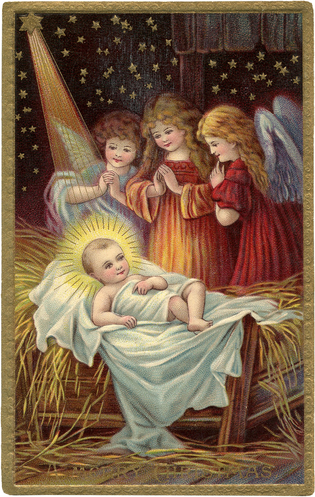 Wonderful Christmas Baby Jesus Image! The Graphics Fairy