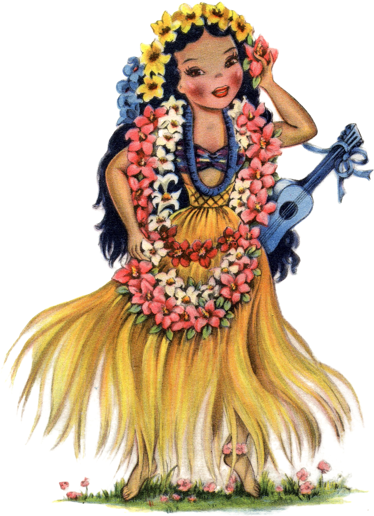 vintage hawaiian clip art - photo #35
