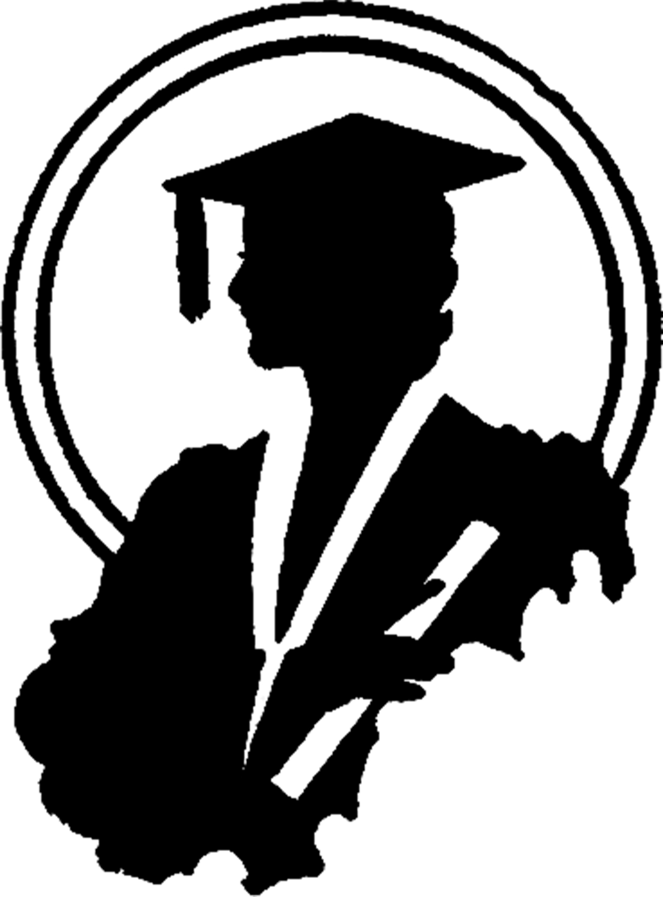 free clip art graduation silhouette - photo #19