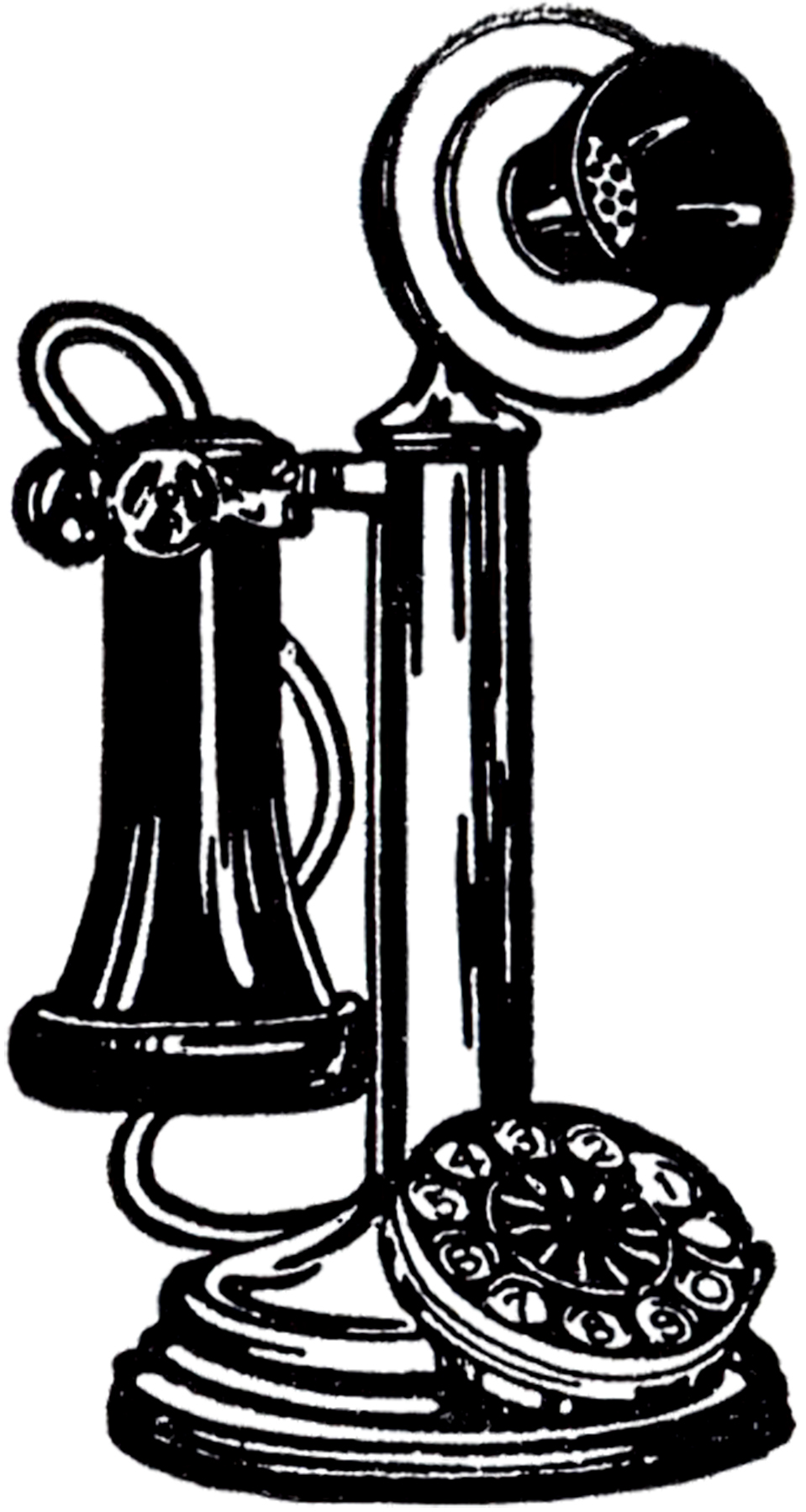 old phone clipart - photo #2