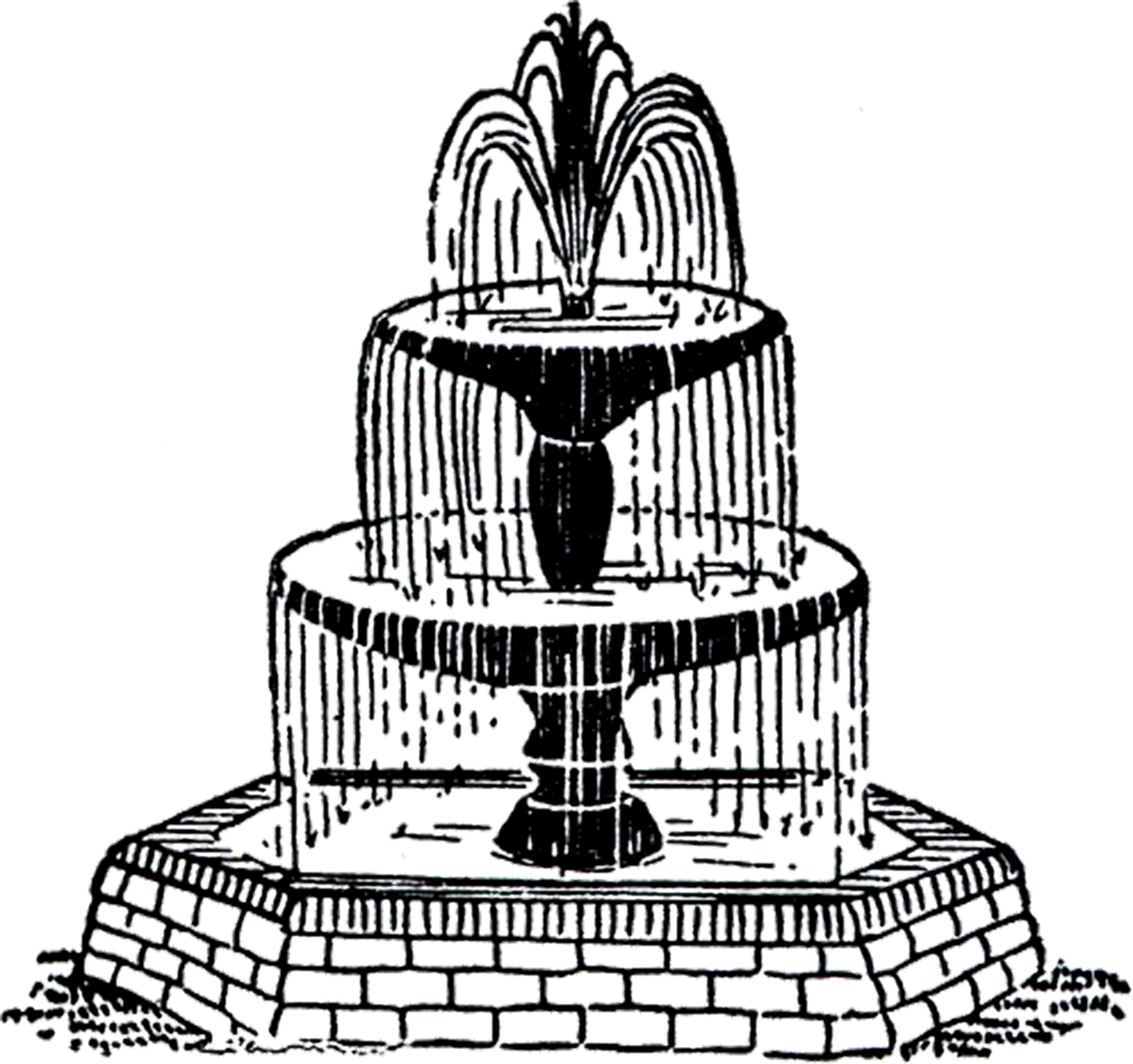 clipart water fountain - photo #43