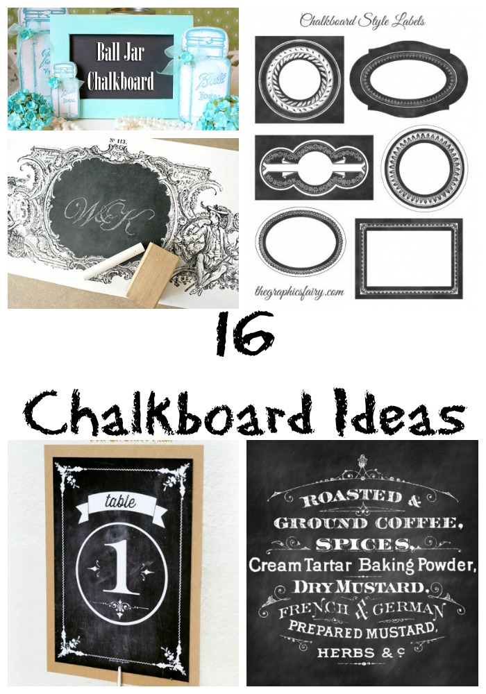 16 Chalkboard Ideas - The Graphics Fairy