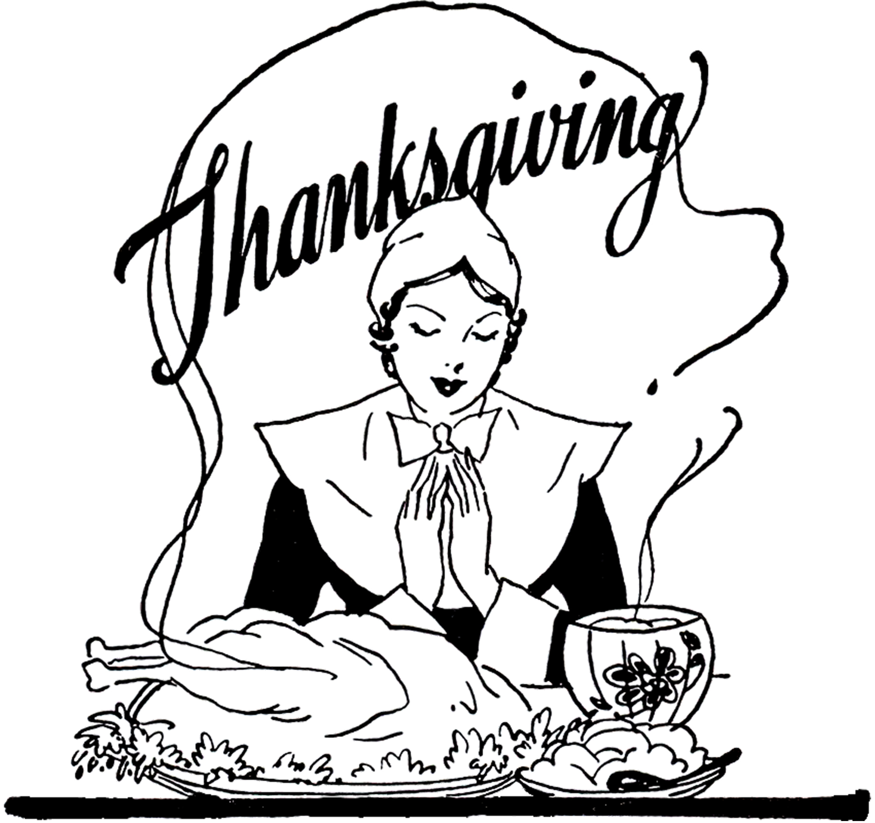 Thanksgiving Grace Image! - The Graphics Fairy