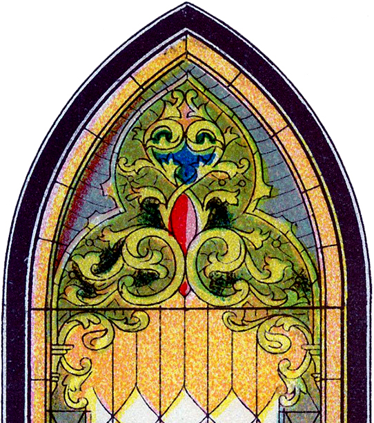 Vintage Stained Glass Church Window Image The Graphics Fairy