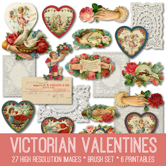 victorian valentines day clipart - photo #49