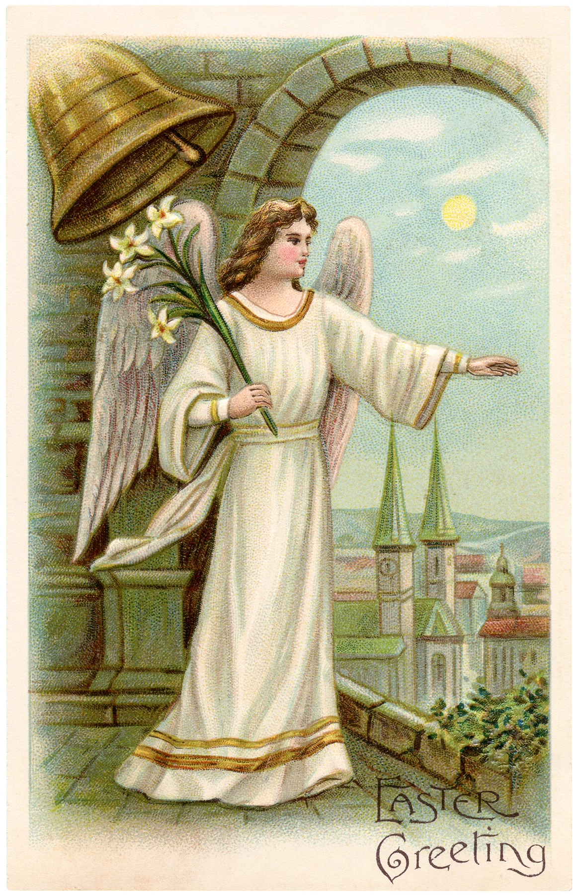Antique Easter Angel Image