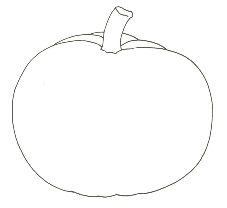 Easy Pumpkin Drawing Steps The Graphics Fairy