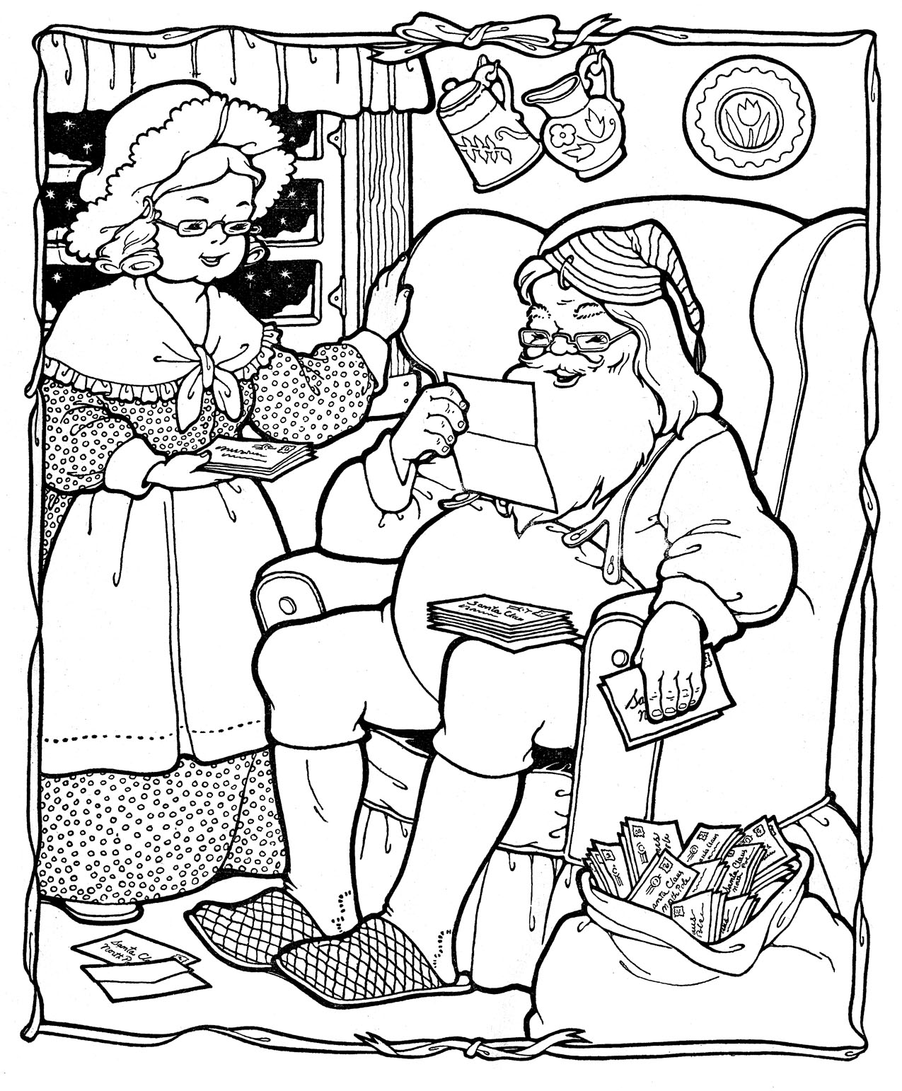 Kids Printable - Santa Coloring Page - Christmas - The ...