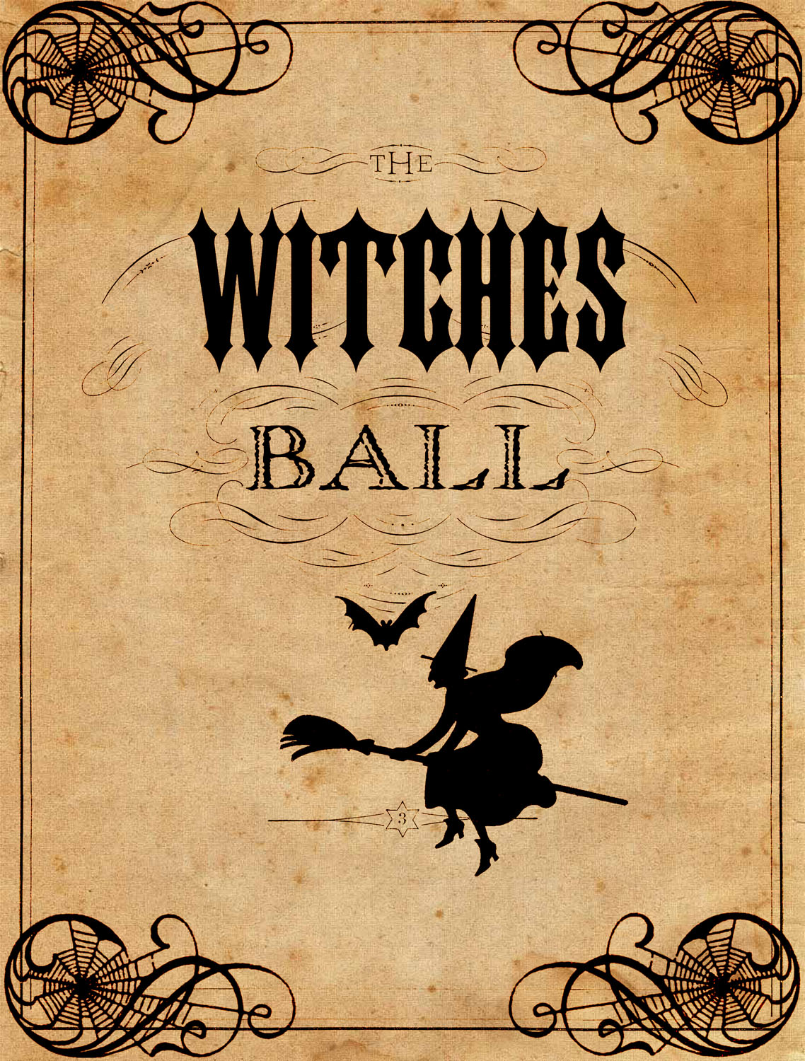 Vintage Halloween Printable - The Witches Ball - The ...