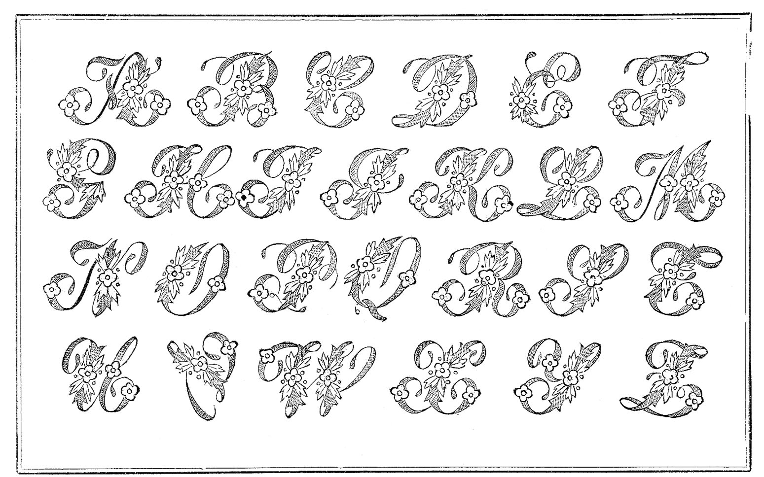 free fancy alphabet clip art - photo #5