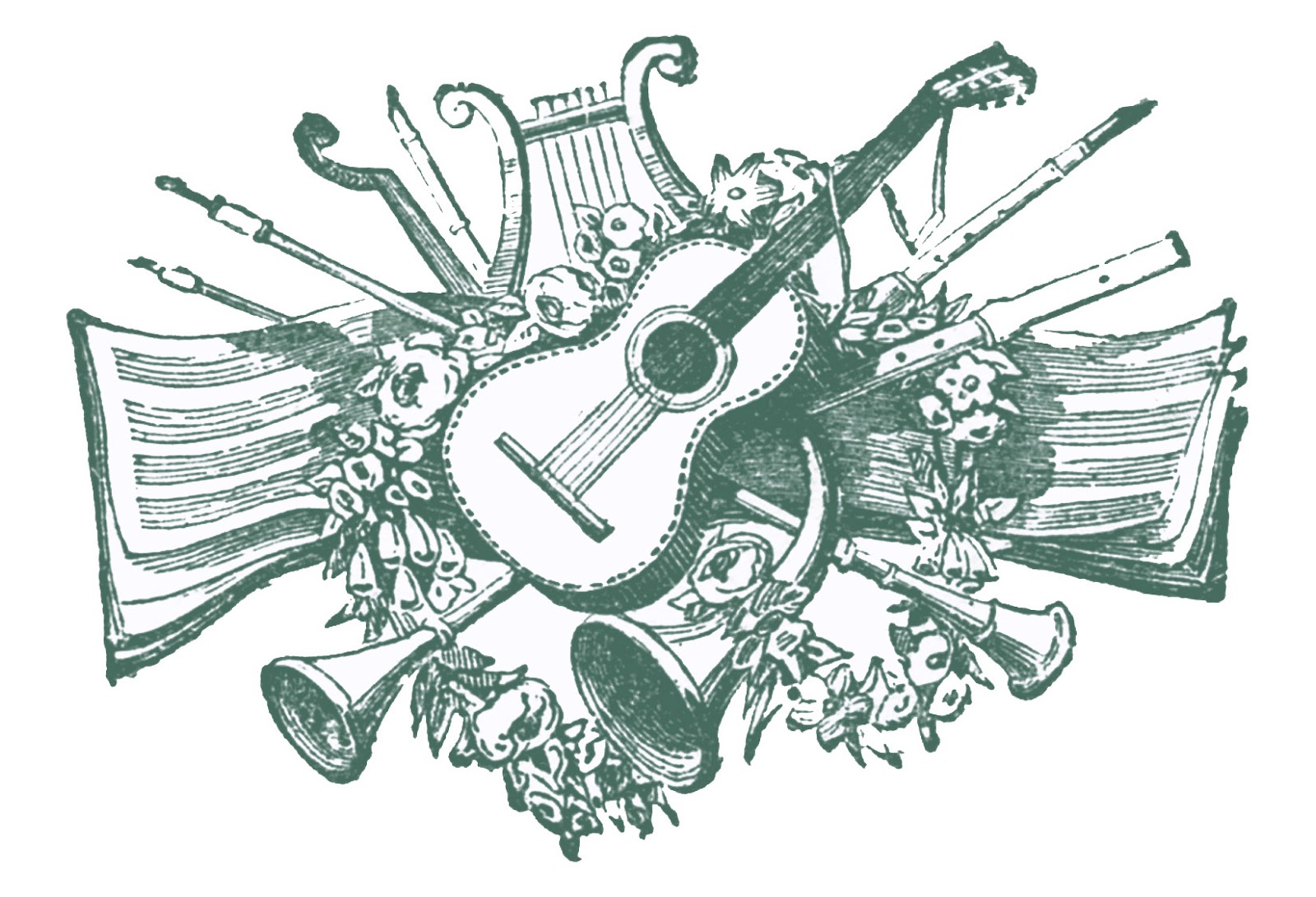vintage music clipart free - photo #5