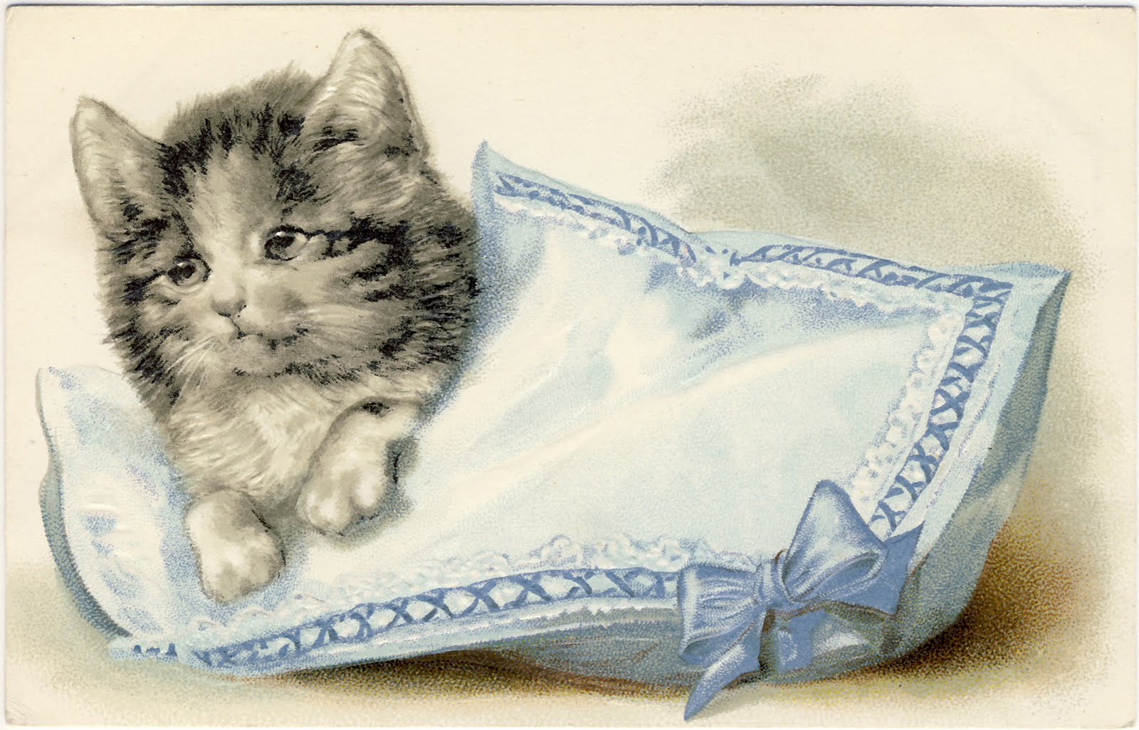 vintage kitten clipart - photo #7