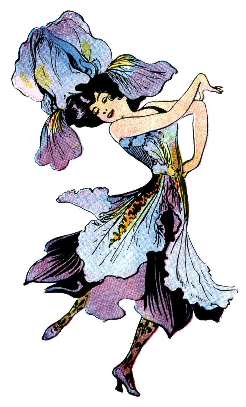 Vintage Image - Flower Fairy - Iris - The Graphics Fairy