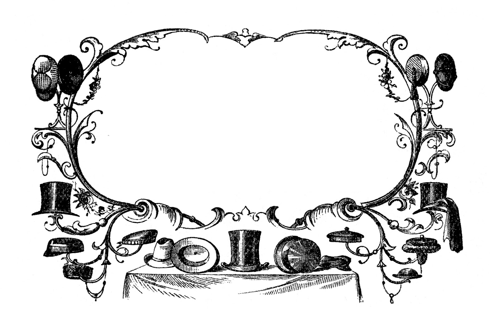 vintage hat clipart - photo #37