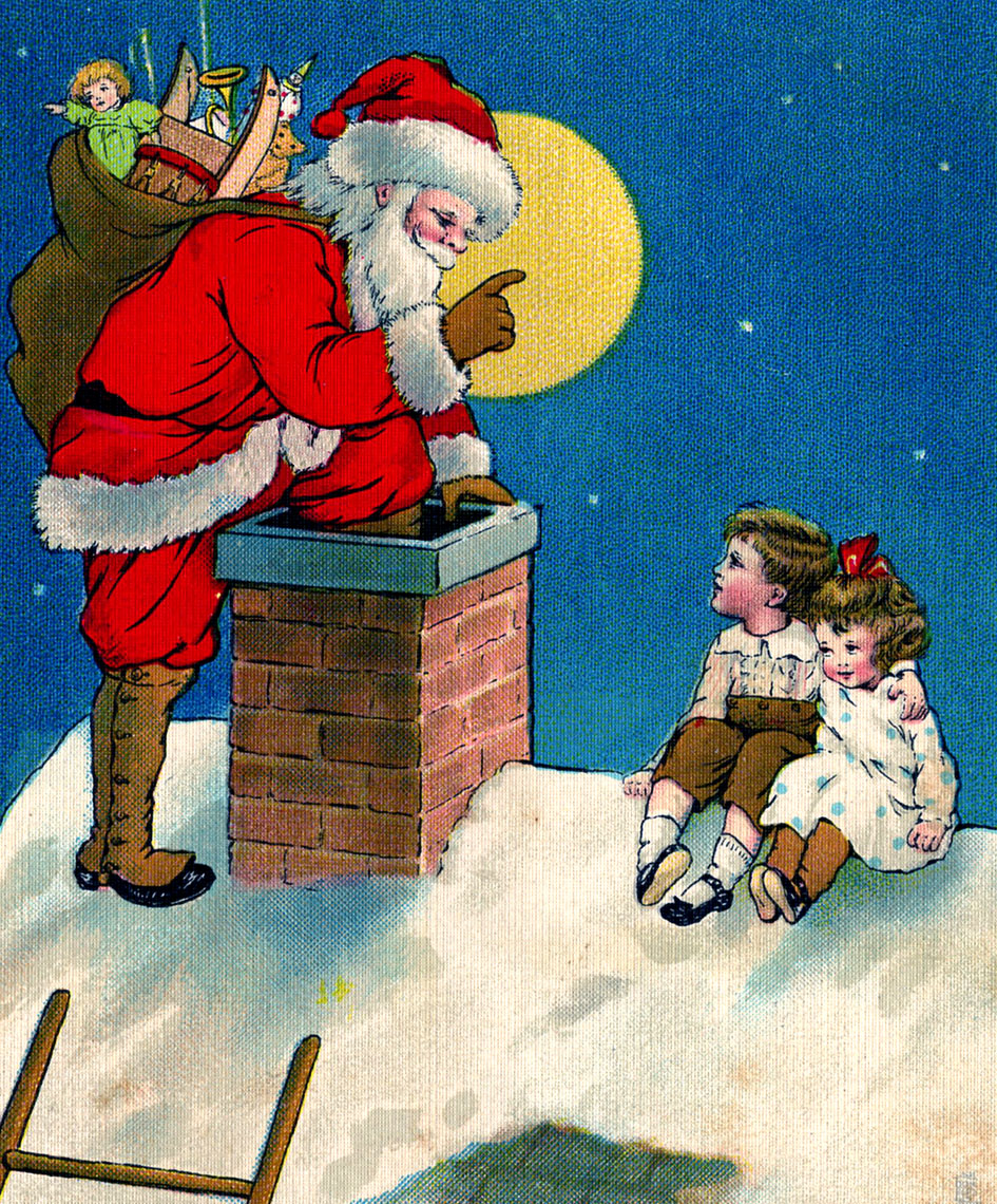 vintage santa clip art - photo #32