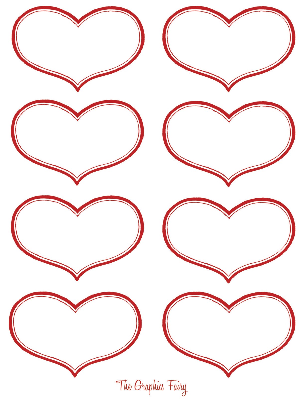 Vintage Valentine Printable Antique Heart Labels The Graphics Fairy