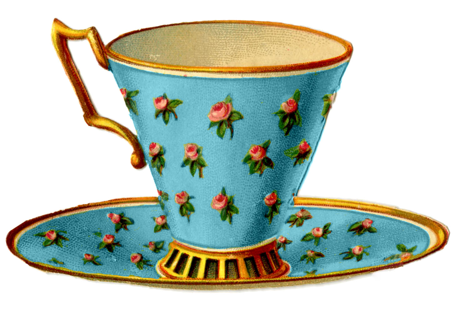 saucers   The  teacup Roses Fairy with  Pretty Graphics 3 vintage Graphics  and Teacups Vintage