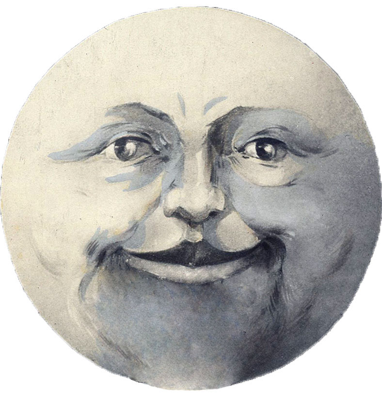 man in the moon clipart - photo #19