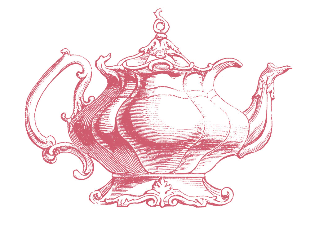 Clip cup Vintage  Fairy  Art  Teapot Ever! Graphics  vintage Best The