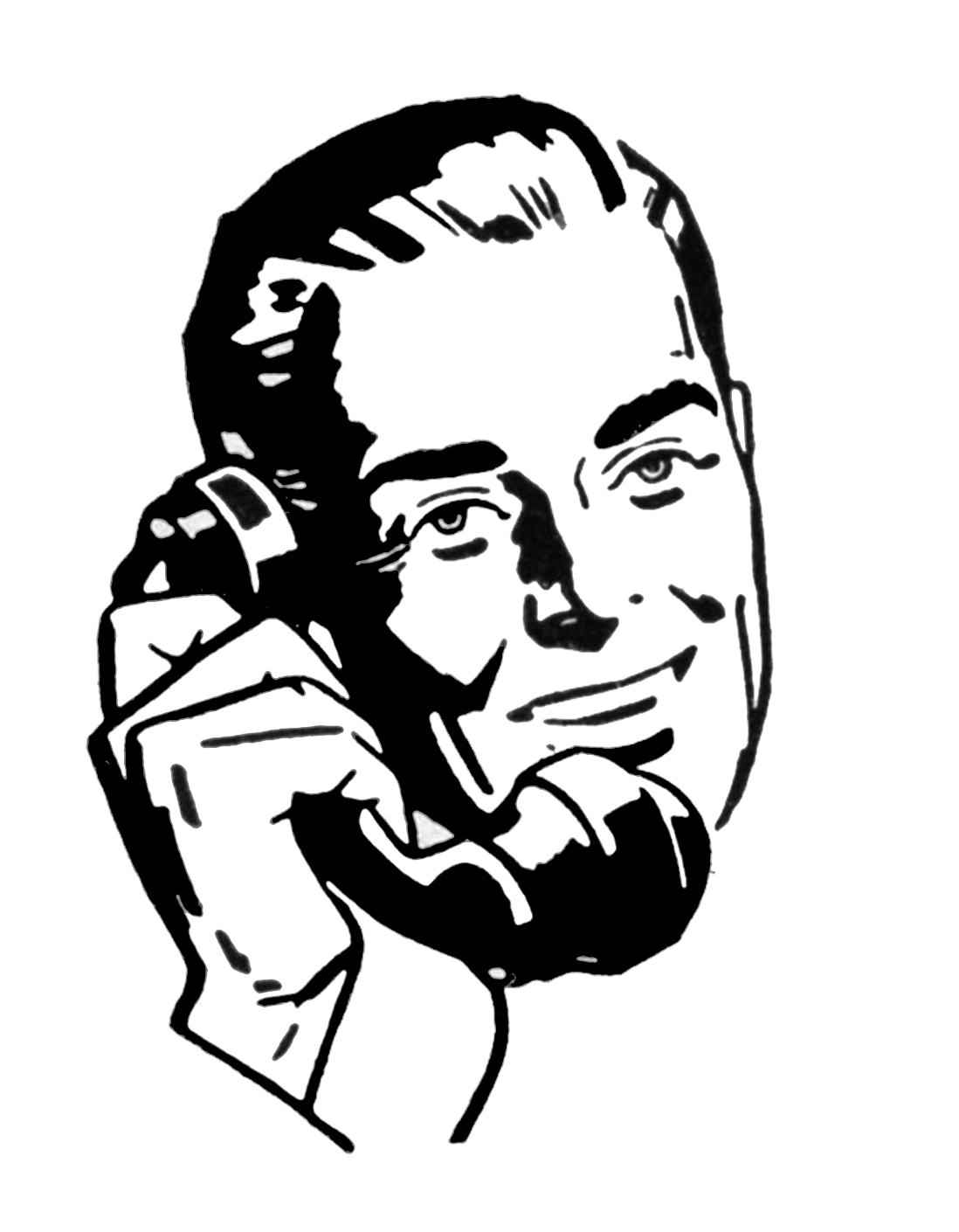 clipart person on phone - photo #17