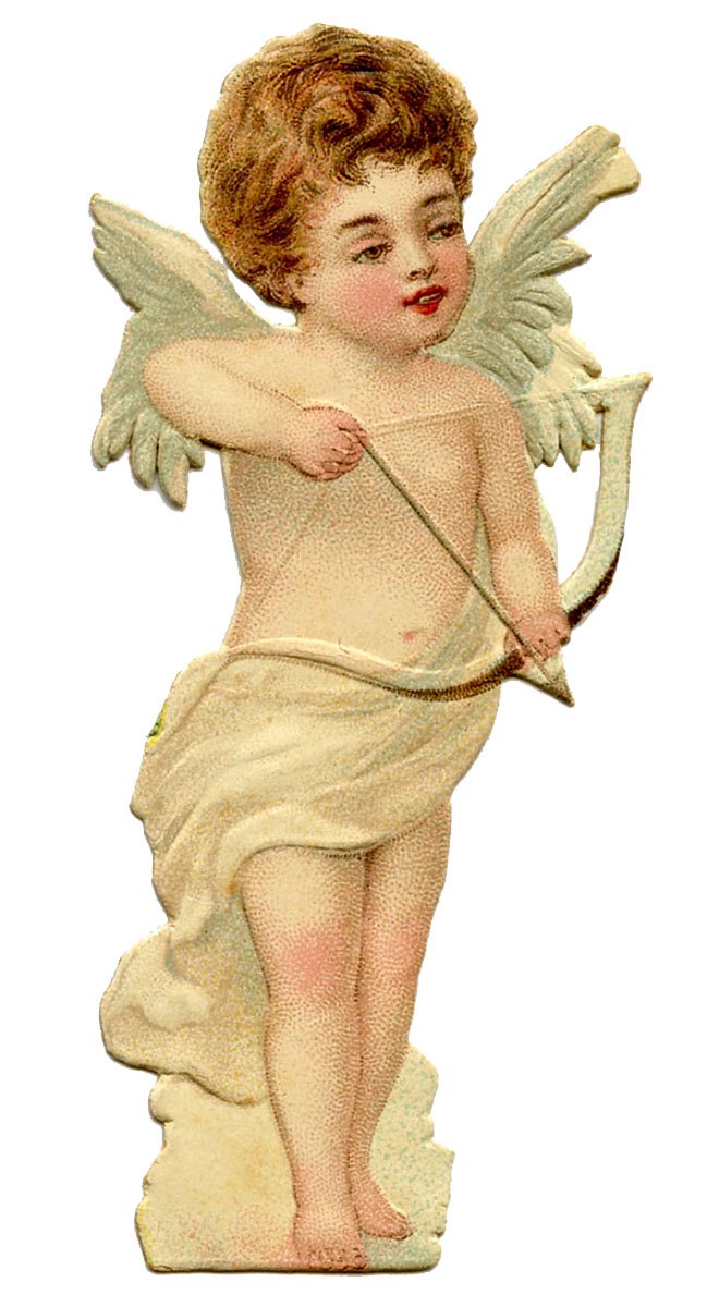 vintage valentine Art clipart Cupid Vintage Vintage  cupid Clip printable