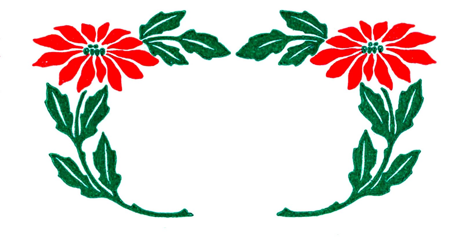 free clipart christmas poinsettia - photo #40