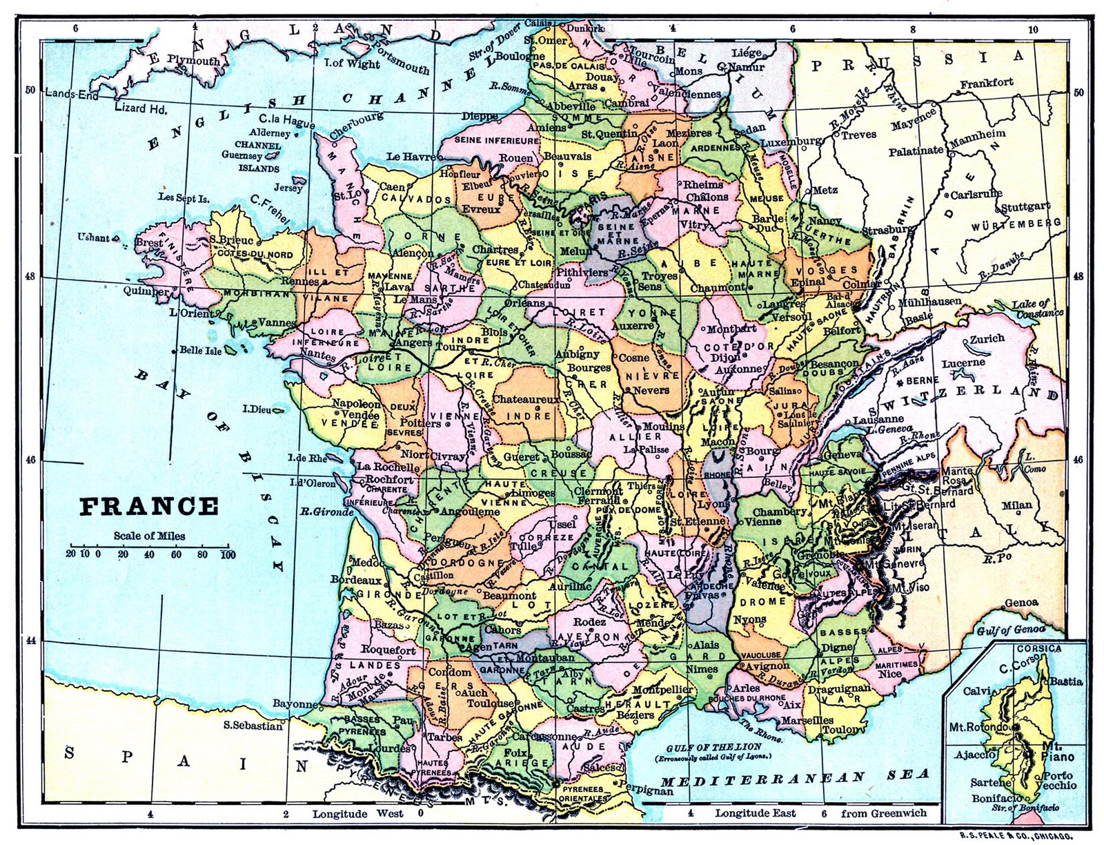 Free Printable Map Of France Pdf