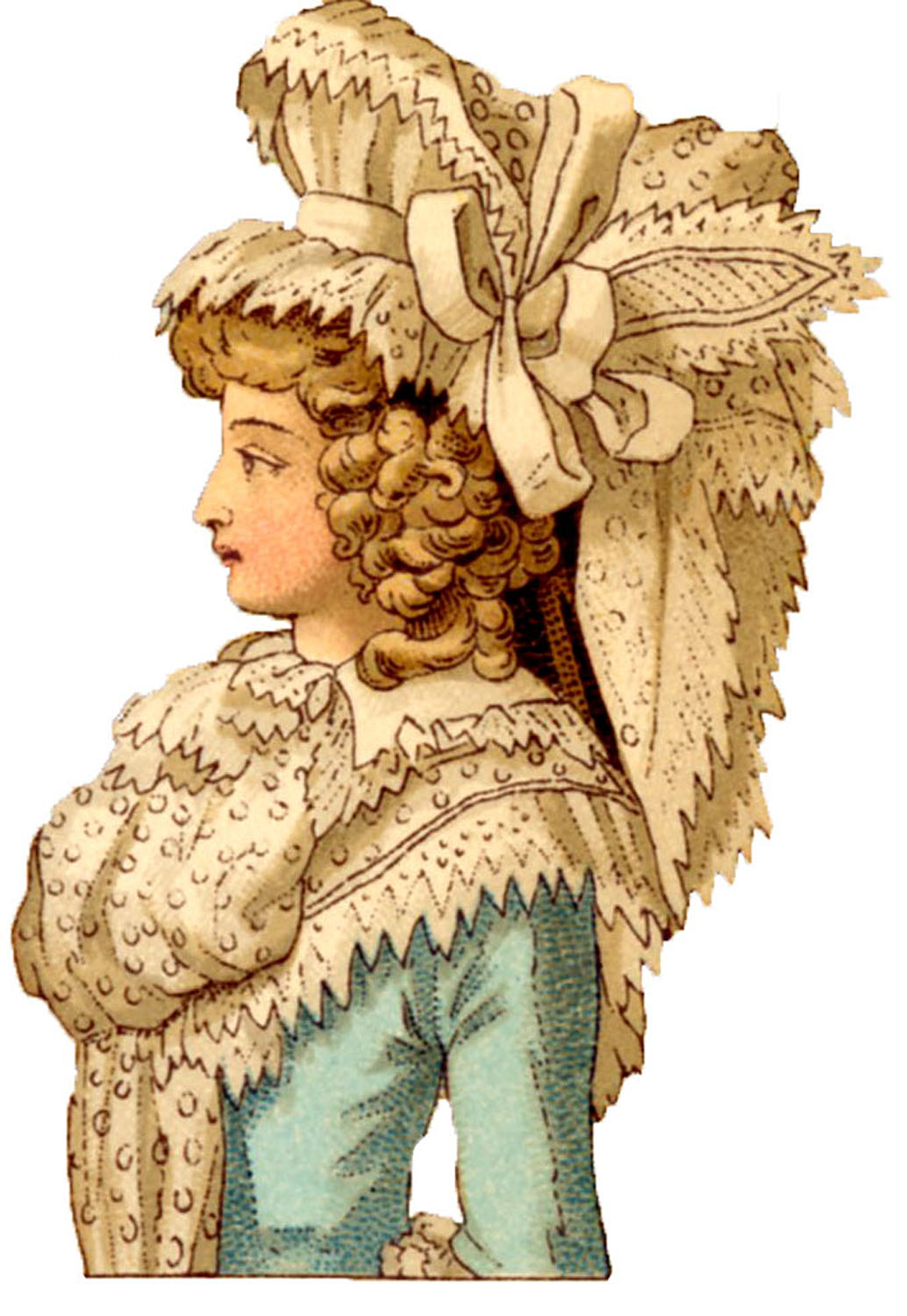 Vintage Images - French Costume Ladies - 18th Century - The Graphics Fairy