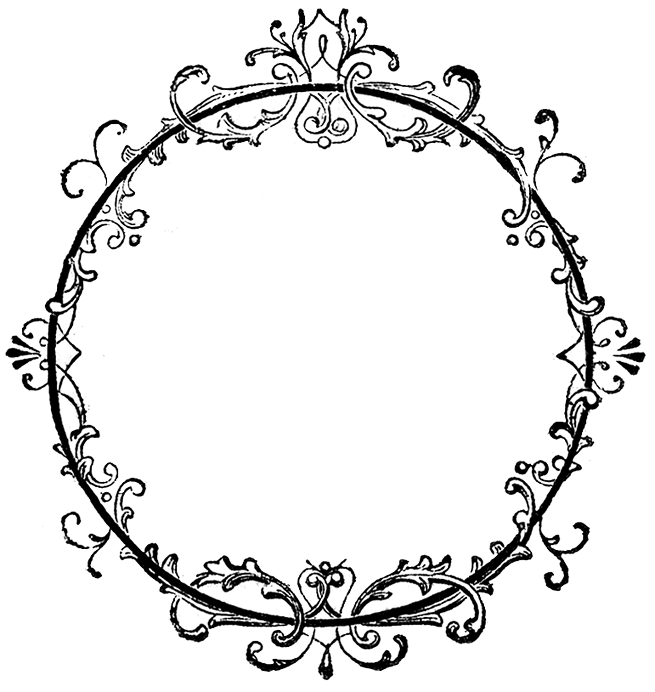 free round frame clipart - photo #9