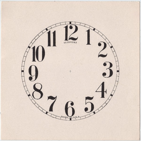 Clock Face - The Graphics Fairy