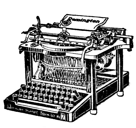 free clipart vintage typewriter - photo #1
