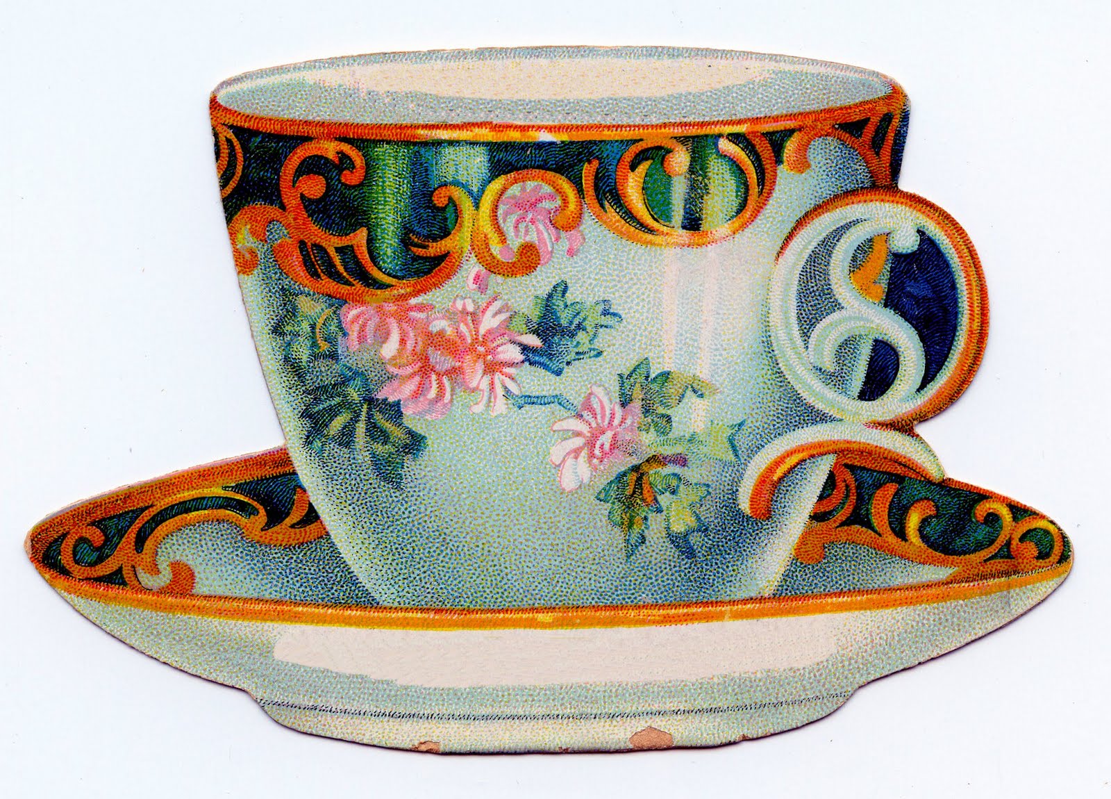 vintage clip art tea cups - photo #1